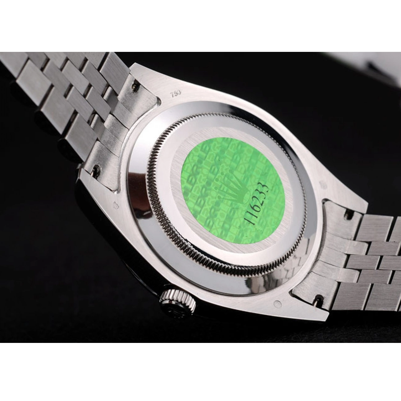 AAA replica watch Stainless Swiss Steel Silver Rolex DateJust 41996 Dial Ribbed Bezel 0713